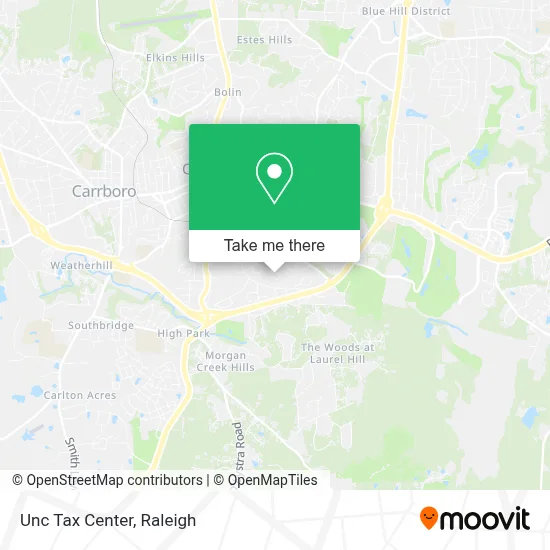 Unc Tax Center map