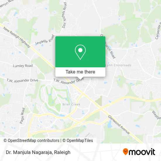 Dr. Manjula Nagaraja map