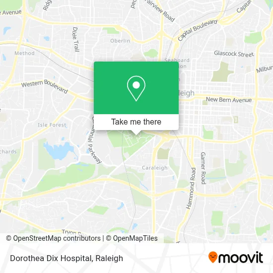 Dorothea Dix Hospital map