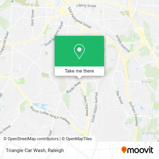 Triangle Car Wash map
