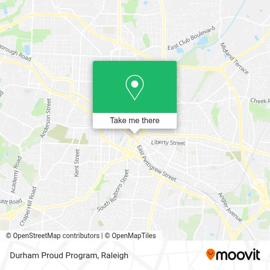 Durham Proud Program map