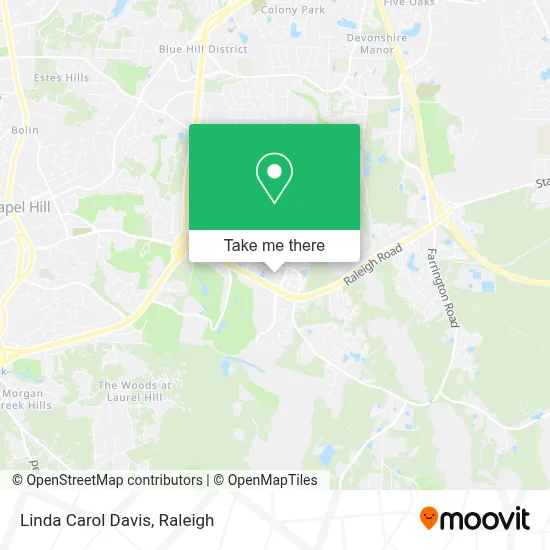 Linda Carol Davis map