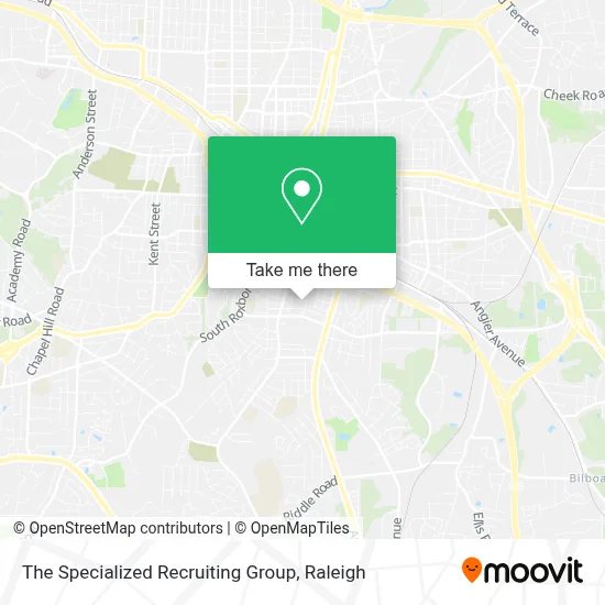 The Specialized Recruiting Group map