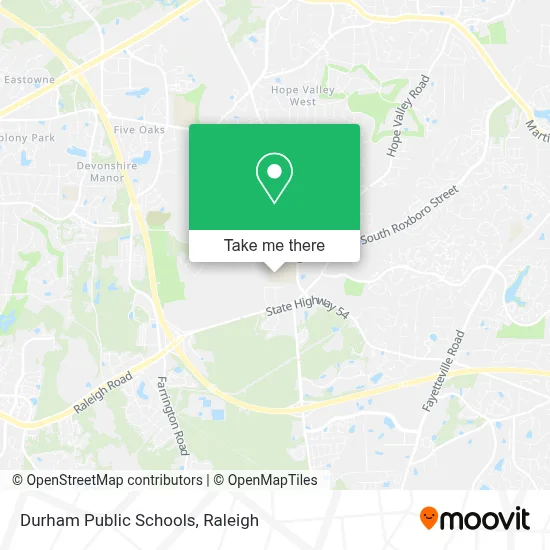 Durham Public Schools map