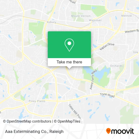 Aaa Exterminating Co. map