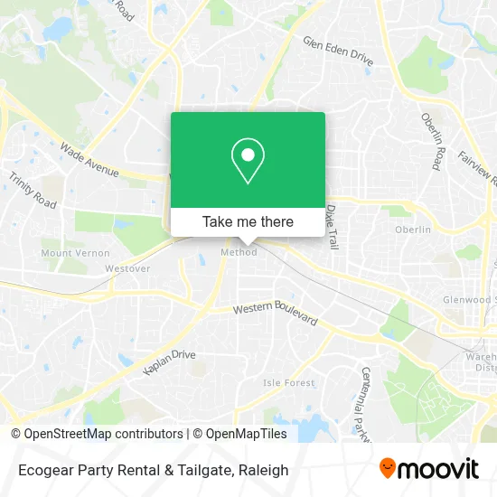 Ecogear Party Rental & Tailgate map