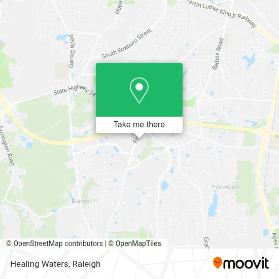 Healing Waters map
