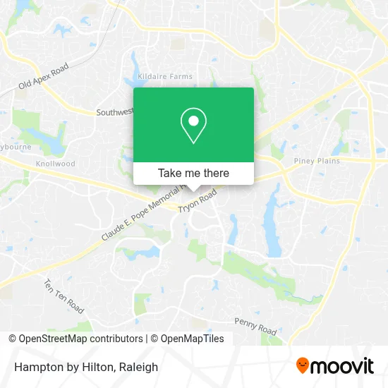 Hampton by Hilton map