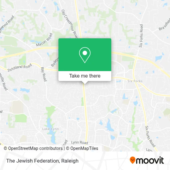 The Jewish Federation map
