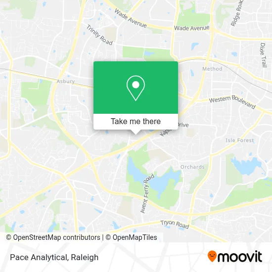 Pace Analytical map