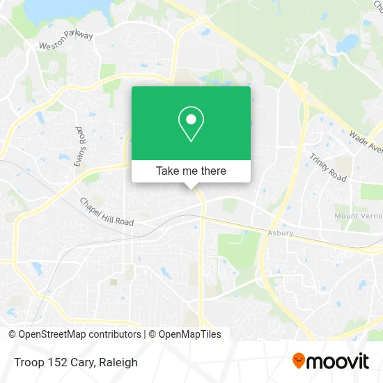 Troop 152 Cary map