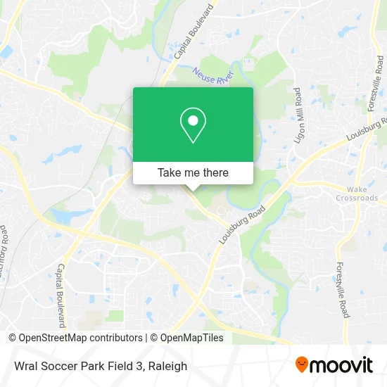 Wral Soccer Park Field 3 map