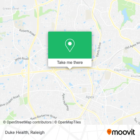 Duke Health map