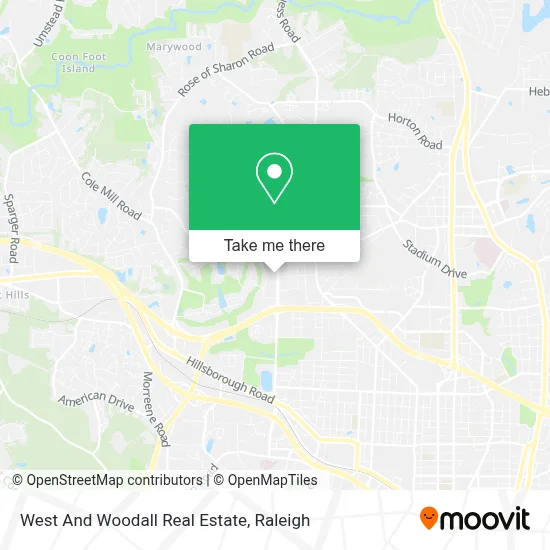 West And Woodall Real Estate map