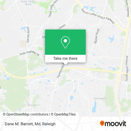 Dane M. Barrett, Md map