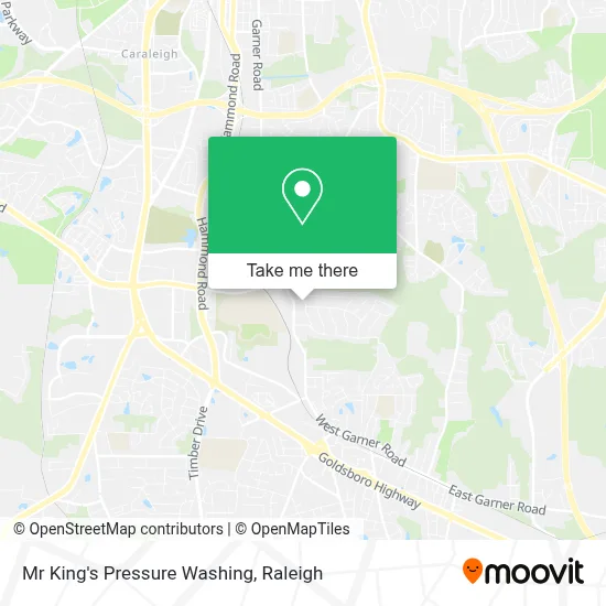 Mr King's Pressure Washing map