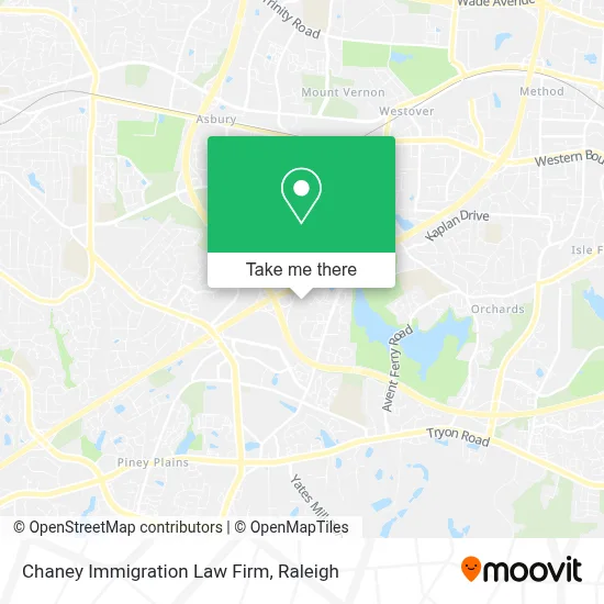 Chaney Immigration Law Firm map