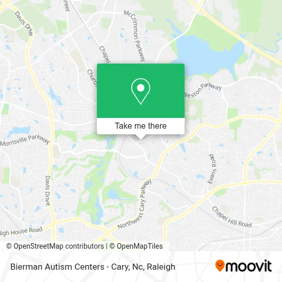 Bierman Autism Centers - Cary, Nc map