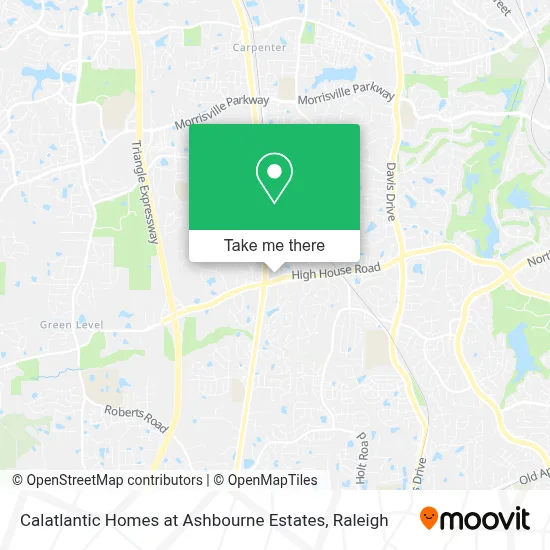 Calatlantic Homes at Ashbourne Estates map