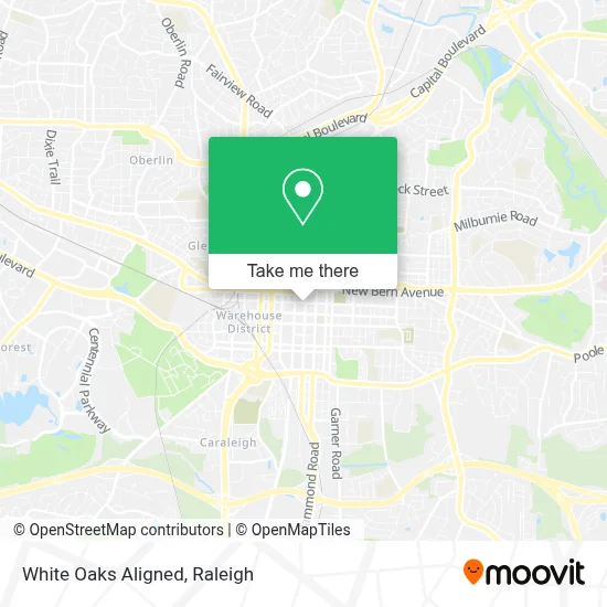 White Oaks Aligned map
