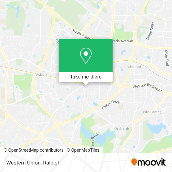 Western Union map