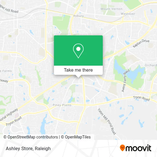 Ashley Store map