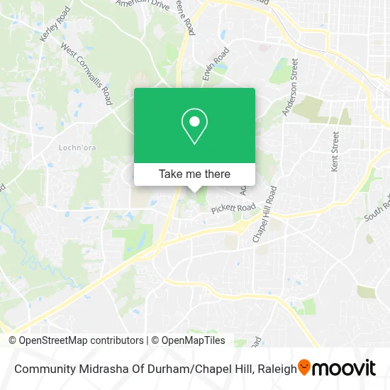 Community Midrasha Of Durham / Chapel Hill map