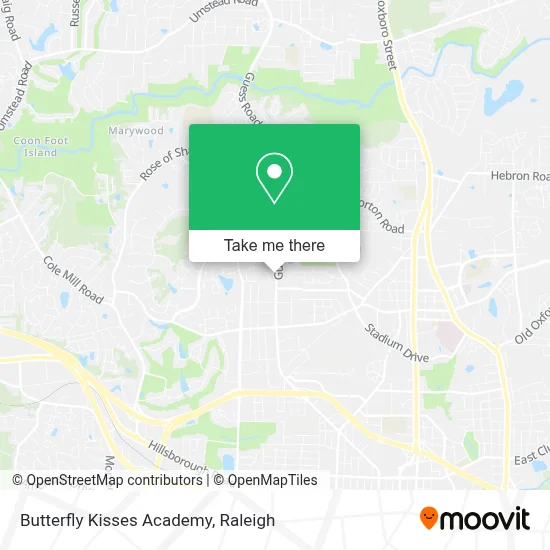 Butterfly Kisses Academy map