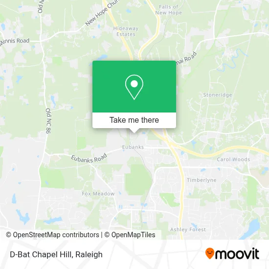 D-Bat Chapel Hill map
