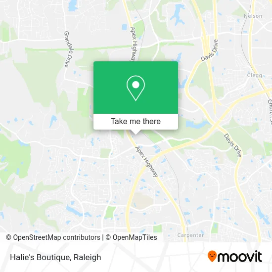 Halie's Boutique map