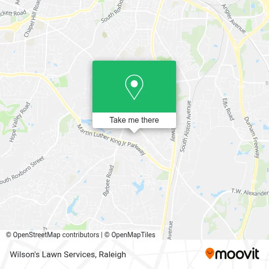 Wilson's Lawn Services map