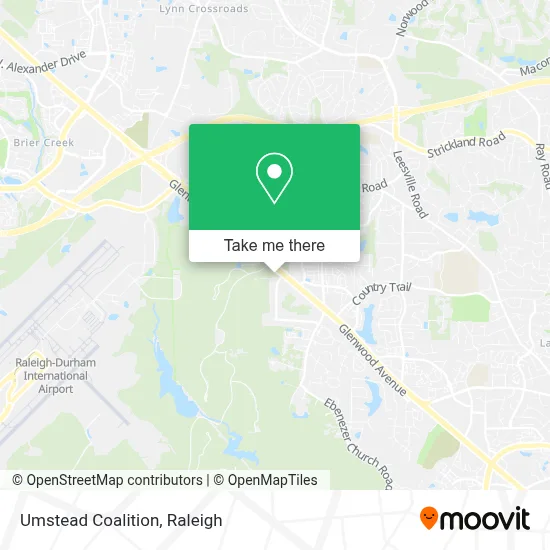 Umstead Coalition map