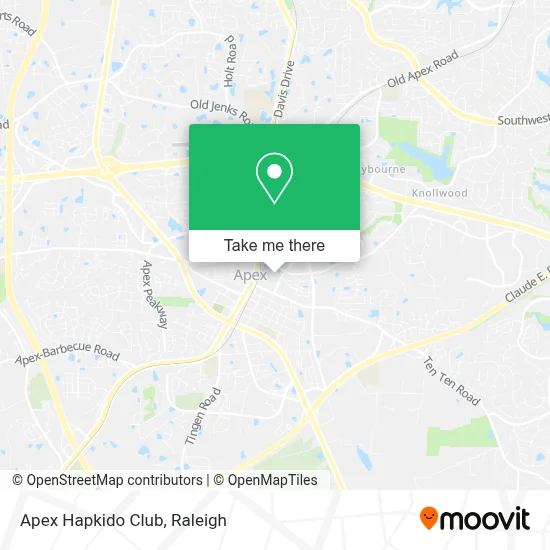 Apex Hapkido Club map