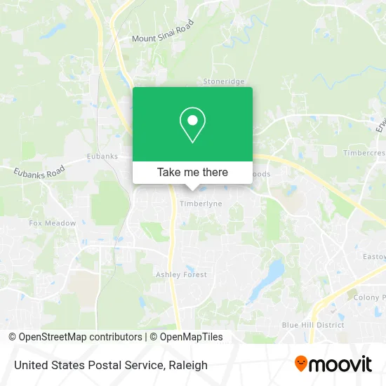 United States Postal Service map
