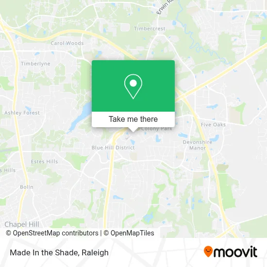 Made In the Shade map