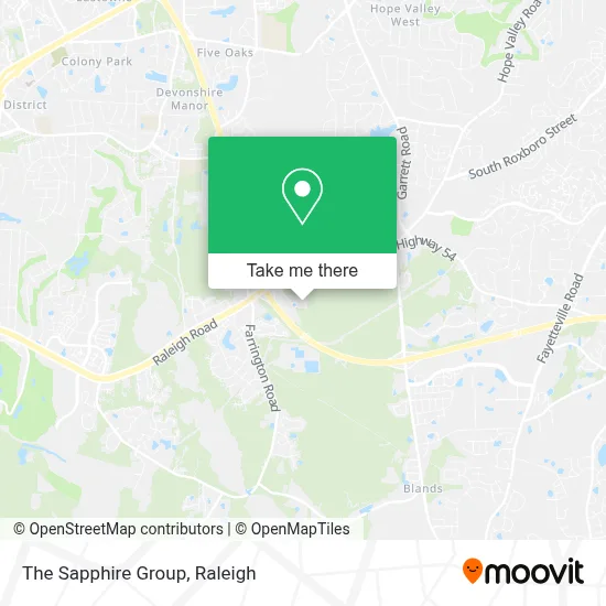 The Sapphire Group map