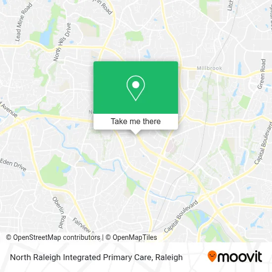 North Raleigh Integrated Primary Care map