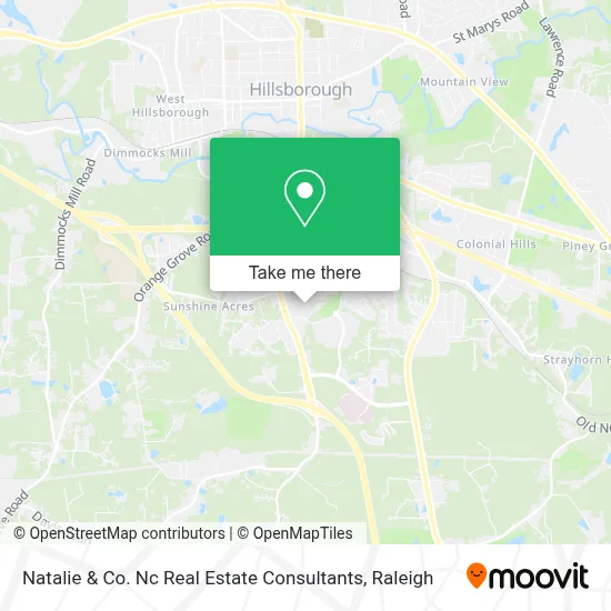 Natalie & Co. Nc Real Estate Consultants map