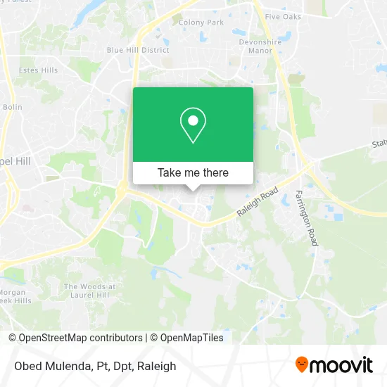 Obed Mulenda, Pt, Dpt map