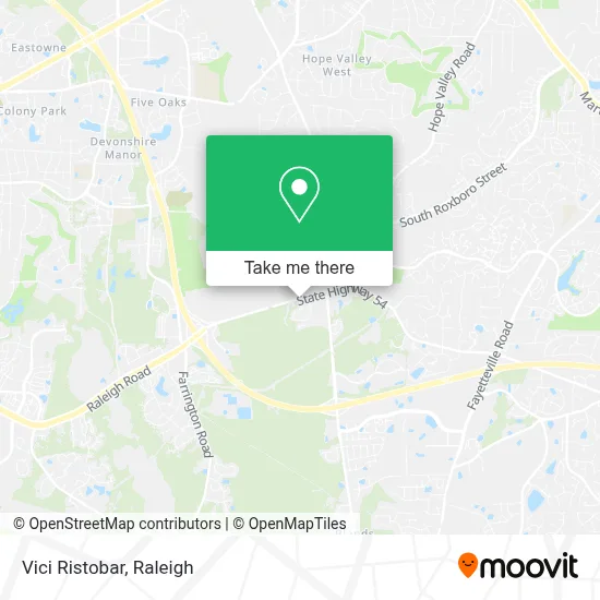 Vici Ristobar map