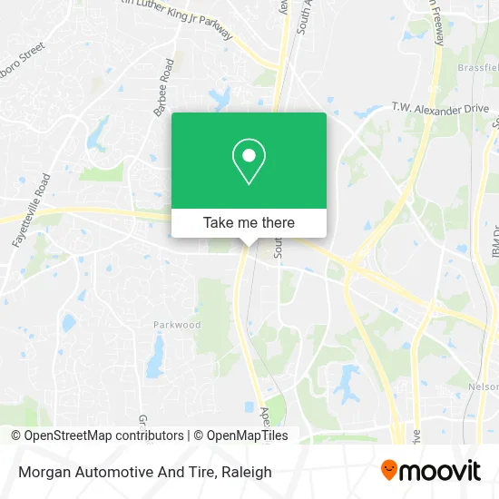 Morgan Automotive And Tire map