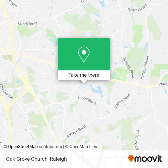 Oak Grove Church map