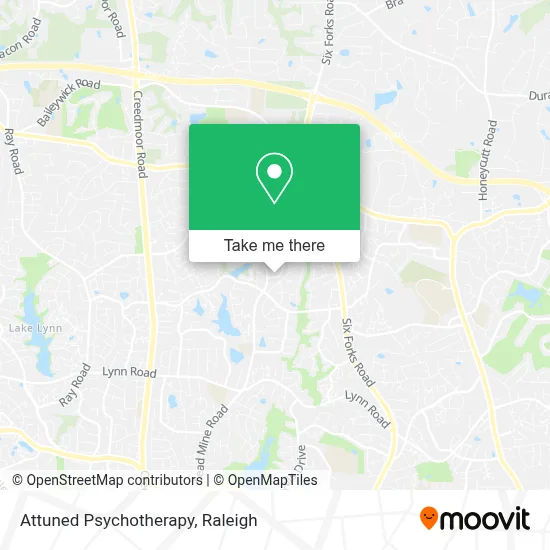 Attuned Psychotherapy map