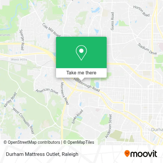 Durham Mattress Outlet map