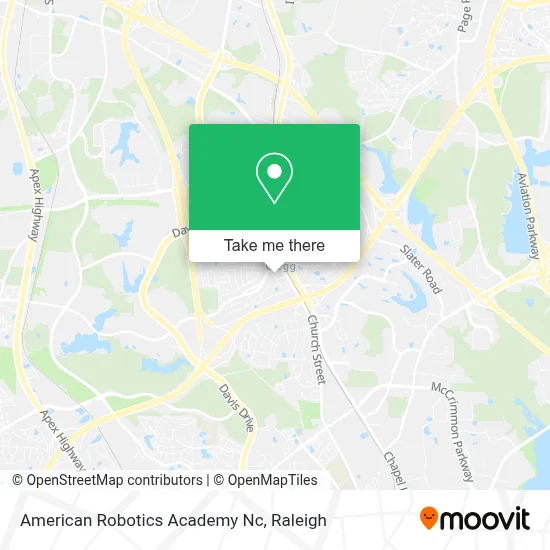 Mapa de American Robotics Academy Nc