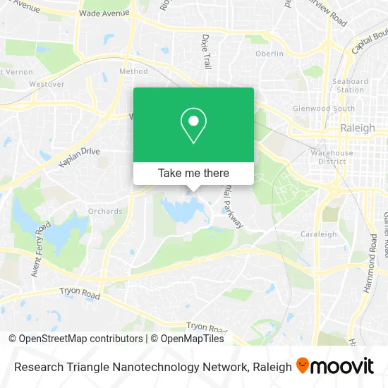 Research Triangle Nanotechnology Network map