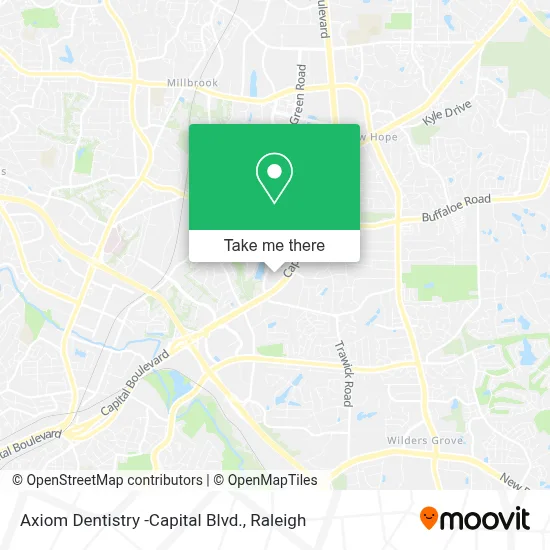 Axiom Dentistry -Capital Blvd. map