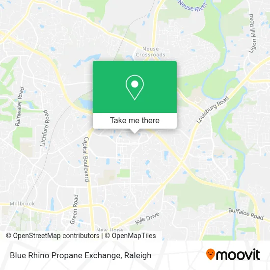 Blue Rhino Propane Exchange map