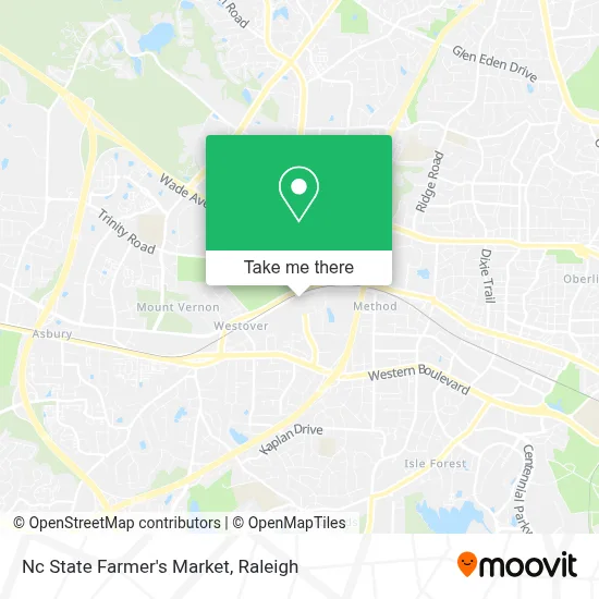 Nc State Farmer's Market map