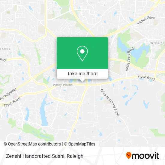 Zenshi Handcrafted Sushi map